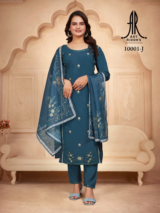 Trending collection Indian blue kurti sets for woman online