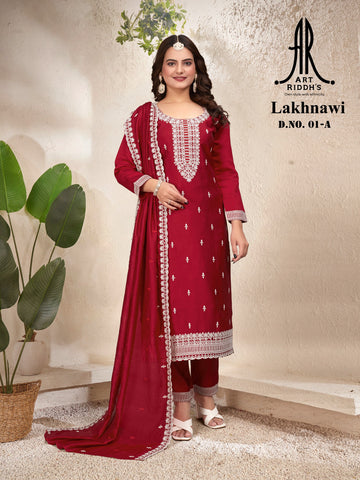 marron lakhanvi kurta sets in wholesale price