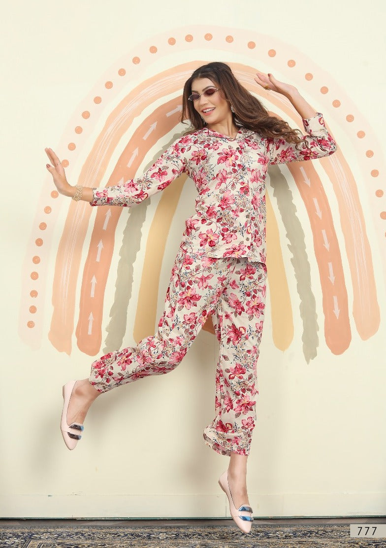 floral print designer Co-ord Set