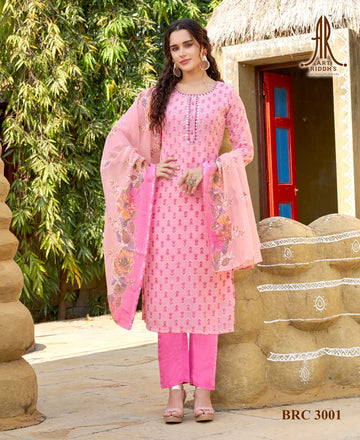 Artriddhs brasso pink kurti pent sets