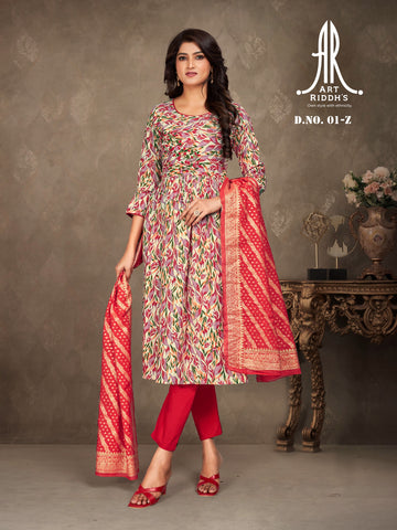 Artriddhs designer red cotton nayra dress