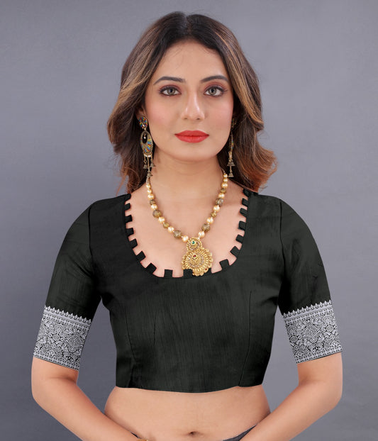 nx 135 black Soft Silk saree with zari  weawing design